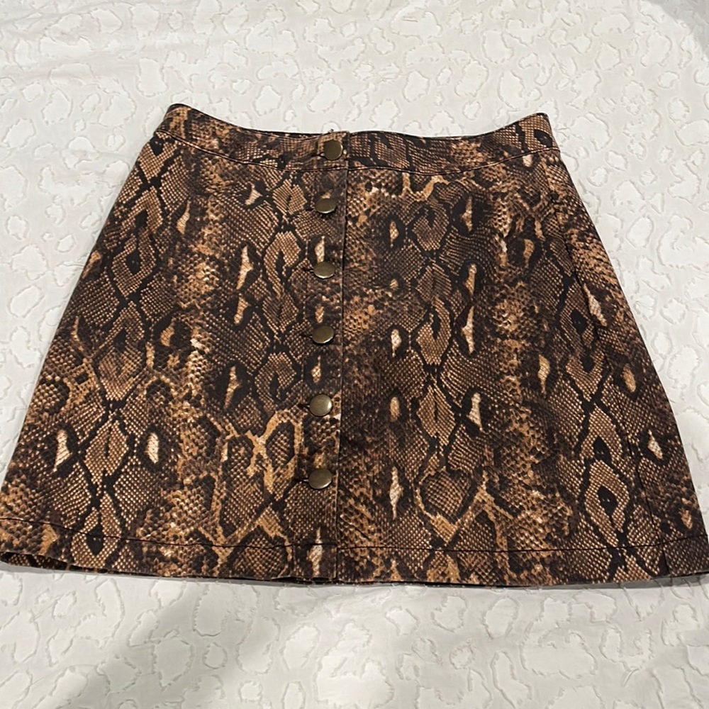 Gianni bini snakeskin skirt